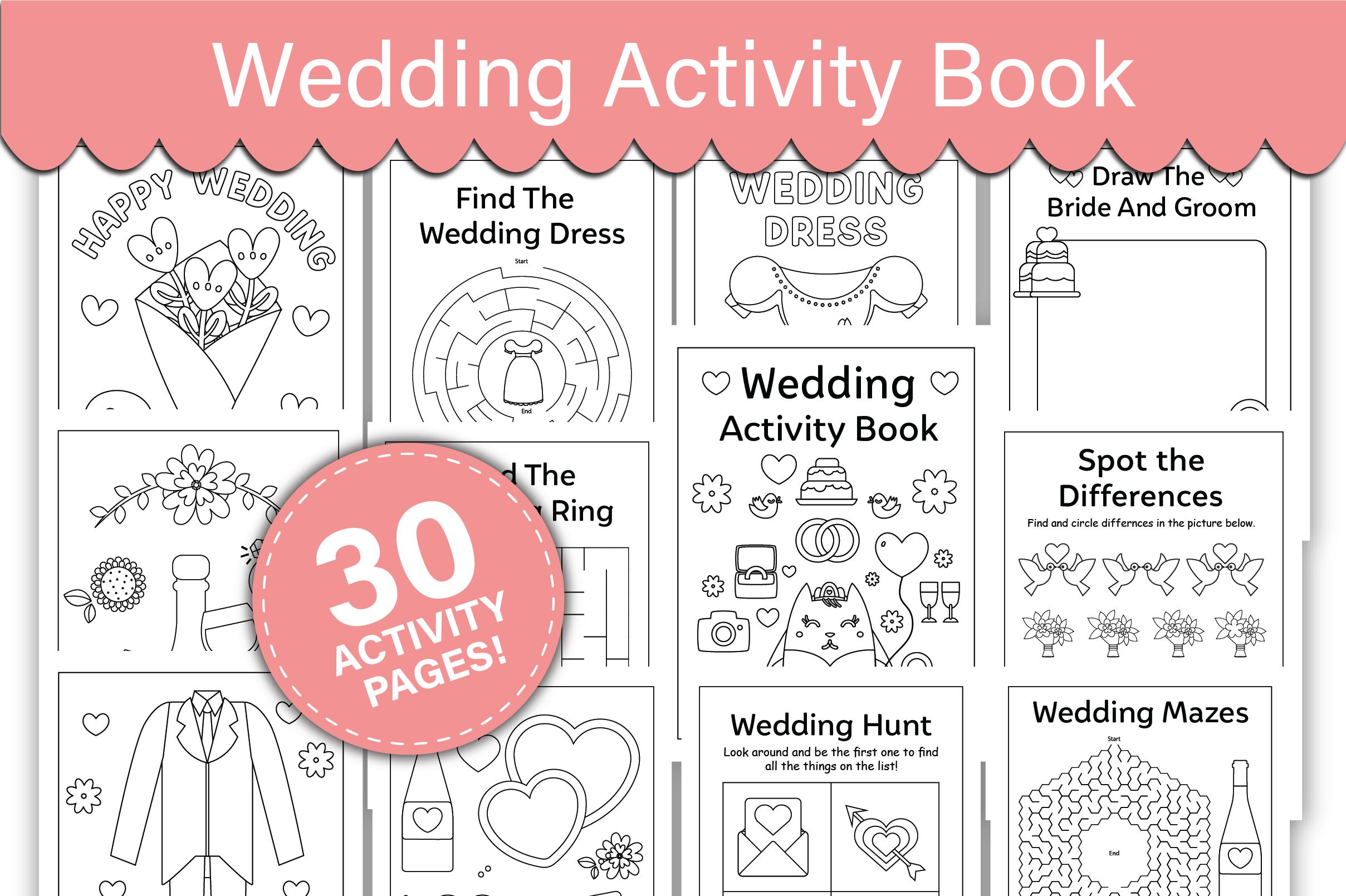 Wedding Activity Book for Kids