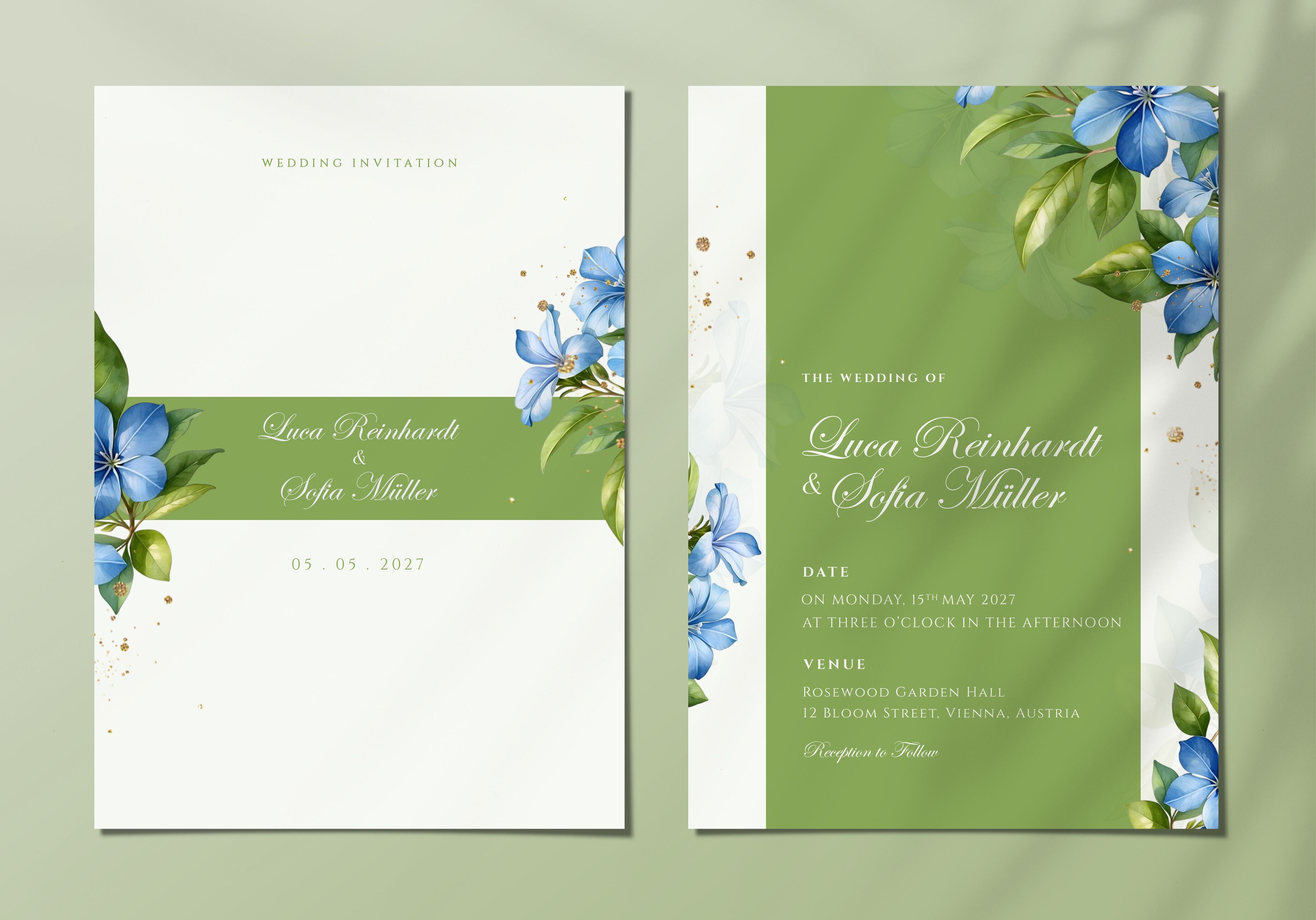 Floral Wedding Invitation