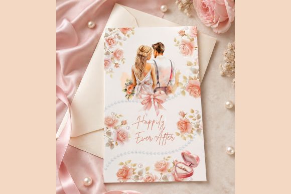 Romantic Wedding Card Printable