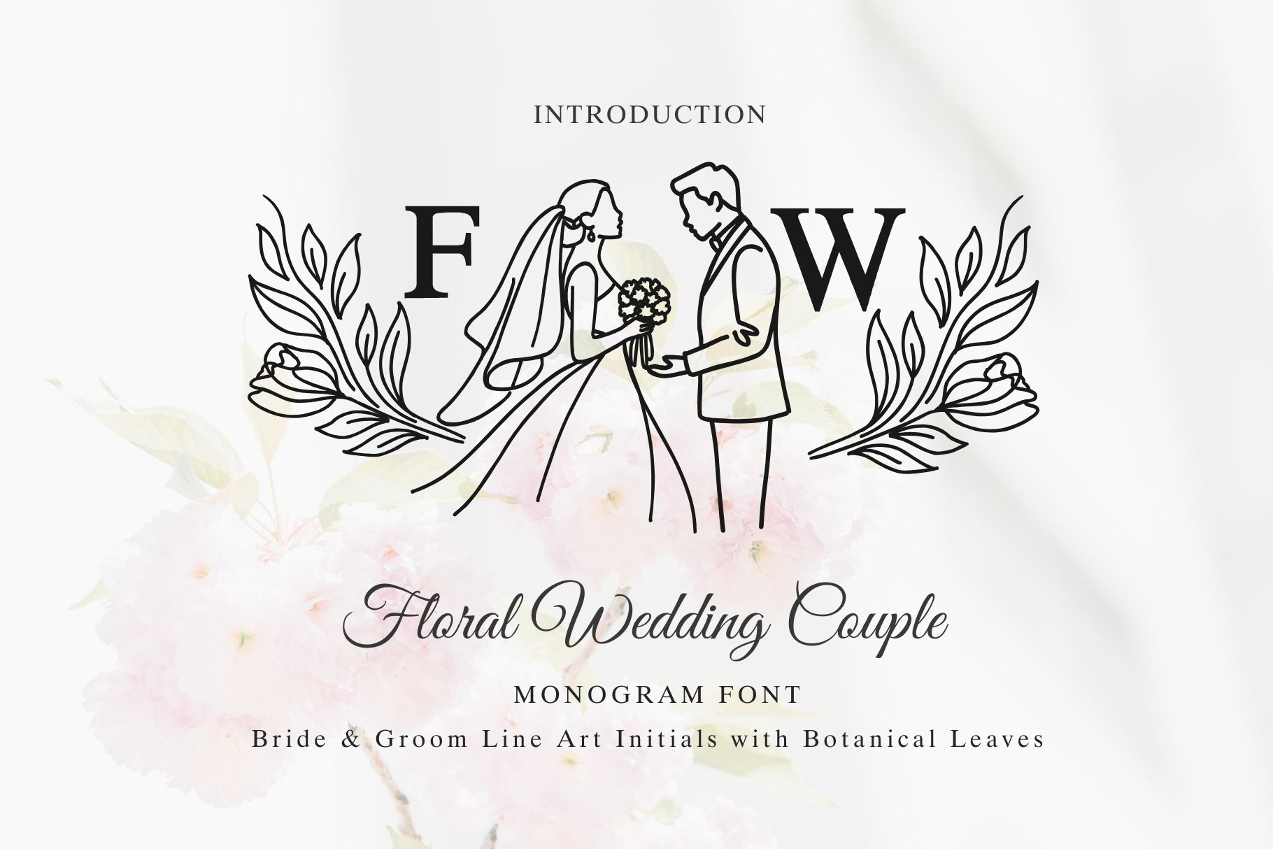 Floral Wedding Couple